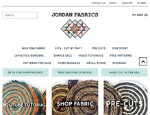 Tablet Screenshot of jordanfabrics.com